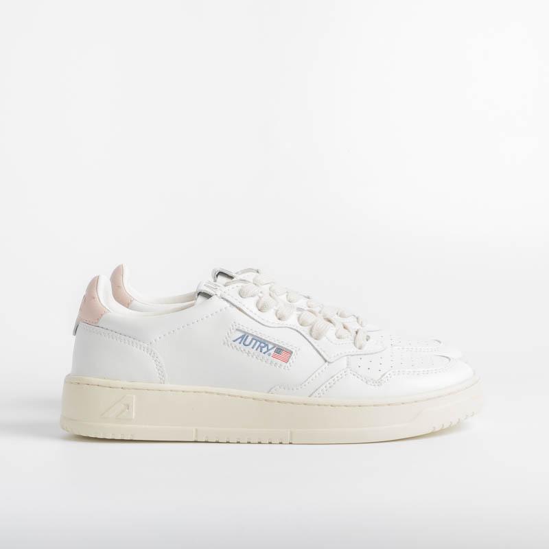 AUTRY LL16 - LOW WOM ALL LEAT - White / Pink Women's Shoes AUTRY - Women's collection