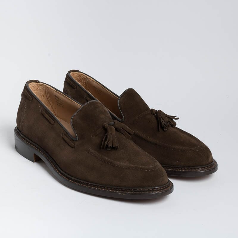 TRICKER'S - ELTON - Mocassino Nappine Camoscio - Cioccolato Scarpe Uomo Tricker's