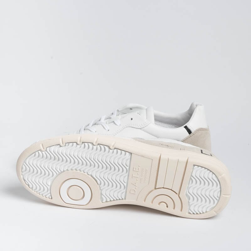 DATE - Sneakers - Court 2.0 - C2WCIN - Bianco Tortora Scarpe Uomo DATE - Collezione Uomo