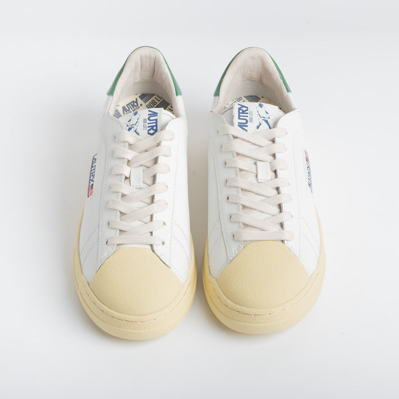 AUTRY BLLM TC02 - LOW MAN TC/BOB - Bianco/Verde Scarpe Uomo AUTRY - Collezione uomo