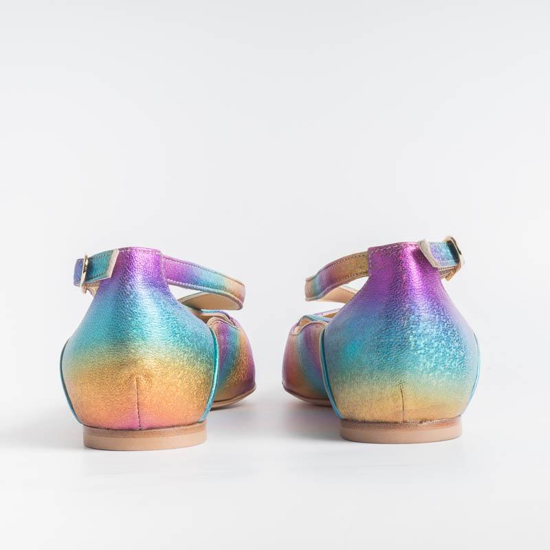 L 'ARIANNA - Ballerina BL1218 - Laminate Multicolour Women's Shoes L'Arianna