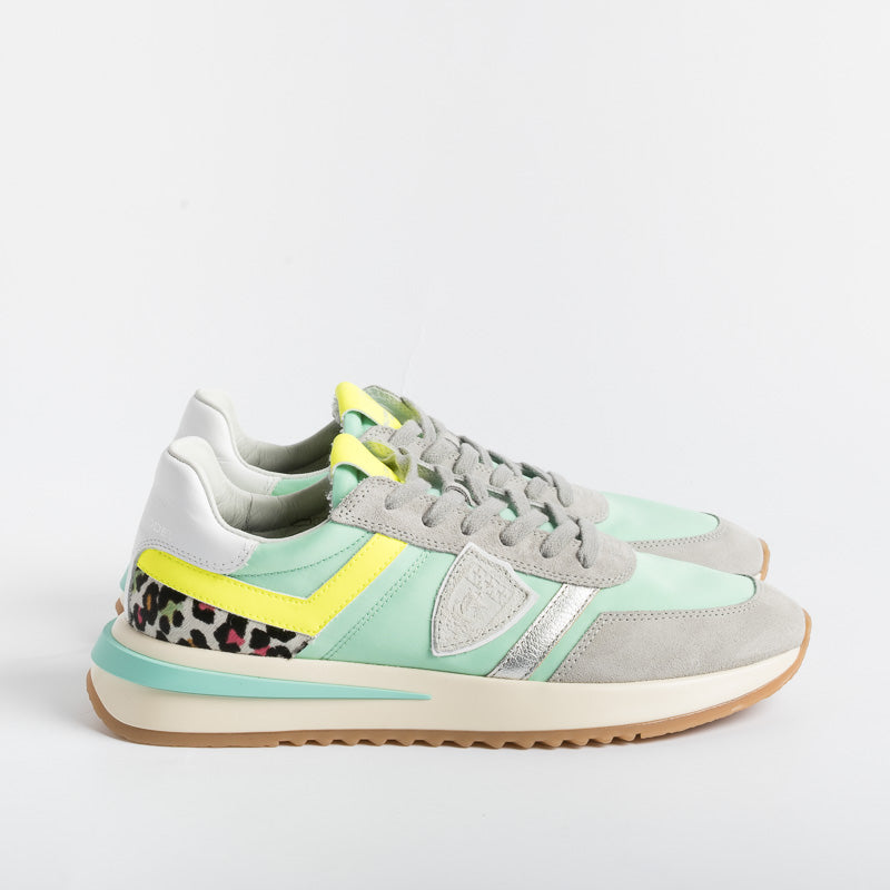 PHILIPPE MODEL - TYLD AP02 - Tropez 2.1 - Pop Verde Animalier Scarpe Donna Philippe Model Paris