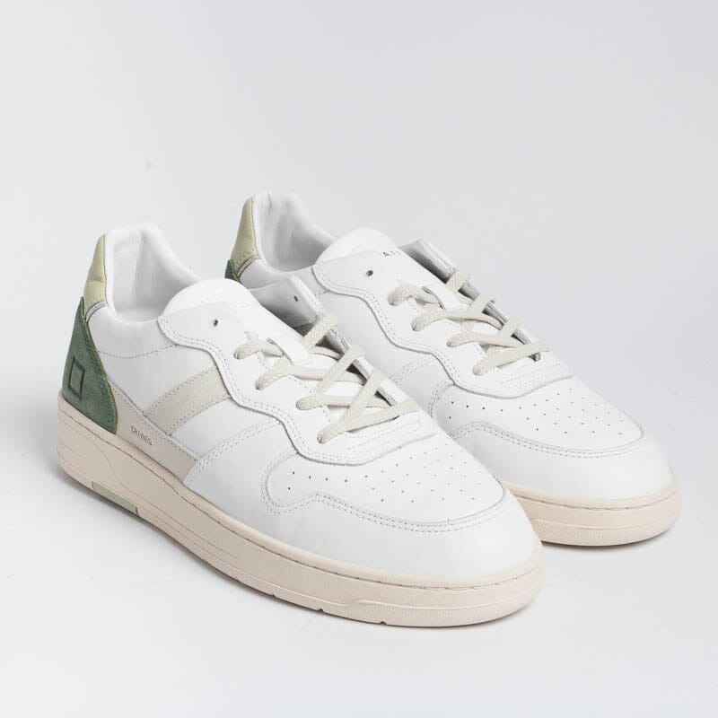 DATE - Sneakers - Court 2.0 - C2VCWG - Bianco Verde Scarpe Uomo DATE - Collezione Uomo