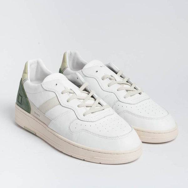 DATE - Sneakers - Court 2.0 - C2VCWG - Bianco Verde Scarpe Uomo DATE - Collezione Uomo