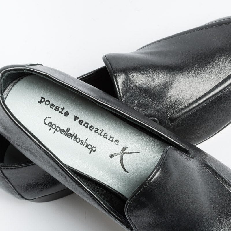 POESIE VENEZIANE - Loafer - JJA69 - Black Nappa Leather Women's Shoes POESIE VENEZIANE - Women's Collection