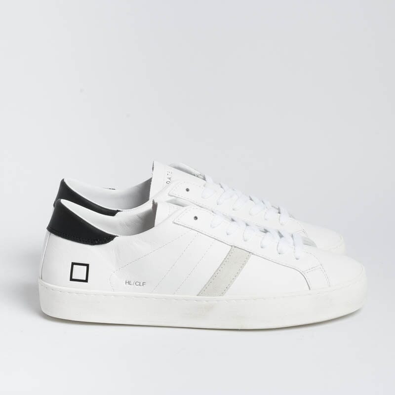 DATE - Sneakers - Hill Low - HLCAWB - White Black Man Shoes DATE - Man Collection