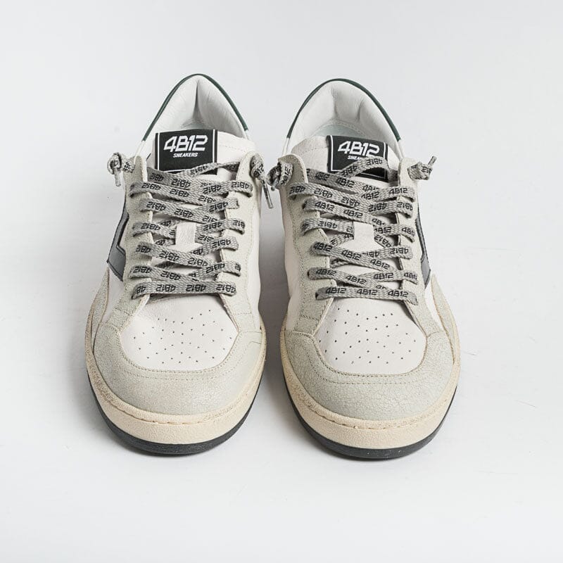4B12 - Sneakers - Play U24 - Bianco Verde Scarpe Uomo 4B12 - COLLEZIONE UOMO