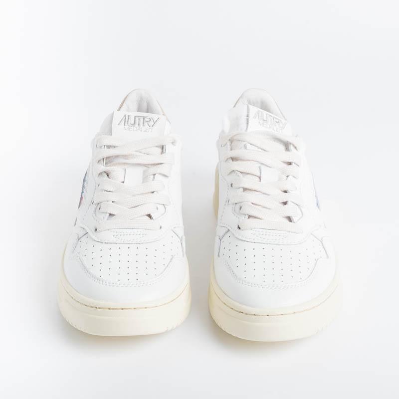 AUTRY LL06 - LOW WOM LEAT - White / Gold Women's Shoes AUTRY - Women's collection