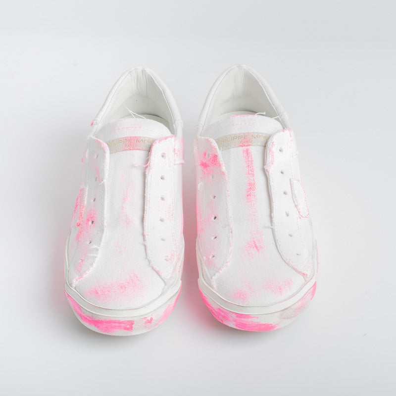 PHILIPPE MODEL - PRLD DD03 - ParisX - Bianco Fuxia Scarpe Donna Philippe Model Paris
