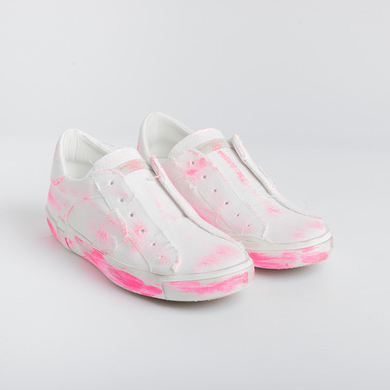 PHILIPPE MODEL - PRLD DD03 - ParisX - Bianco Fuxia Scarpe Donna Philippe Model Paris
