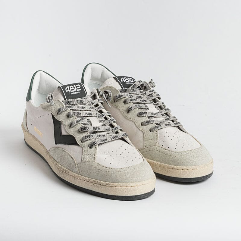 4B12 - Sneakers - Play U24 - Bianco Verde Scarpe Uomo 4B12 - COLLEZIONE UOMO