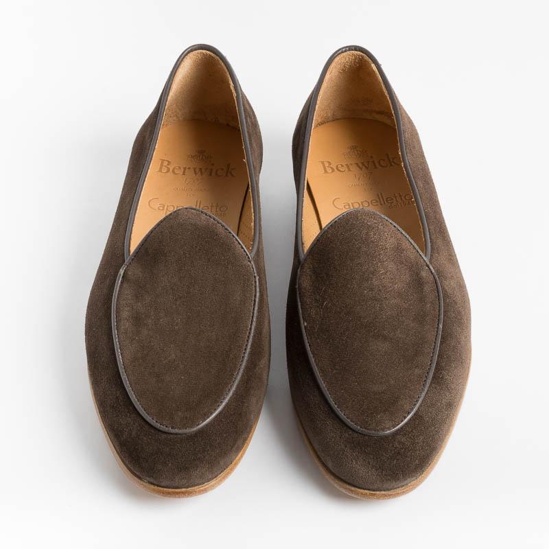 BERWICK 1707 - Women's Moccasin 170 - Dark Brown Suede Women's Shoes BERWICK 1707 - Women's Collection