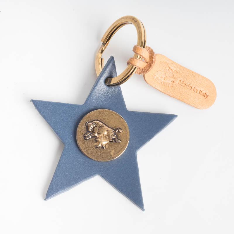 IL BISONTE - C1162 - Portachiavi Stella - vari colori Accessori Donna Il Bisonte azzurro