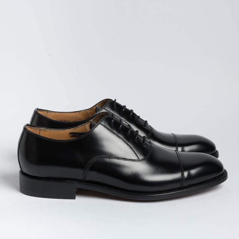 BERWICK 1707 - Oxford - 5217- Antik Black Shoes Man Berwick 1707