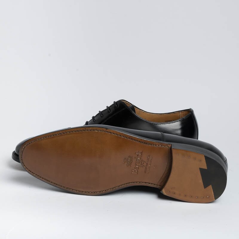 BERWICK 1707 - Oxford - 5217- Antik Black Shoes Man Berwick 1707