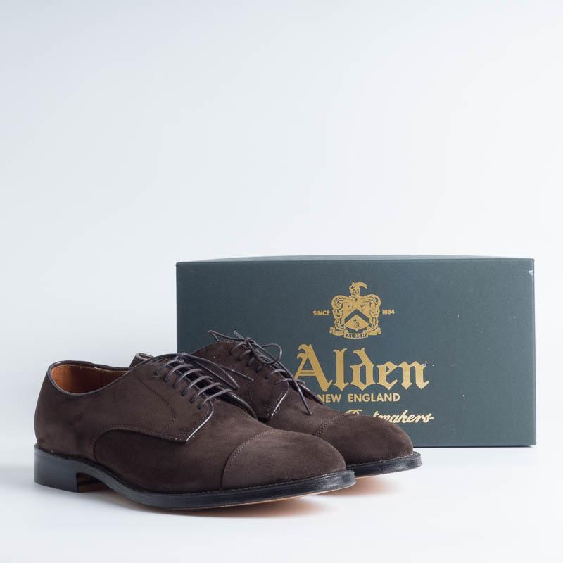 ALDEN - M0501Y - Derby Modified (Ergonomica)- Camoscio Testa Di Moro - Chiama per acquistare Scarpe Uomo Alden 