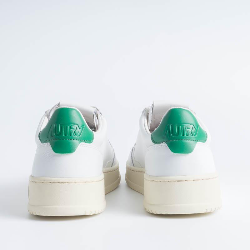 AUTRY LL20 - LOW MAN ALL LEAT - Bianco/Verde Scarpe Uomo AUTRY - Collezione uomo