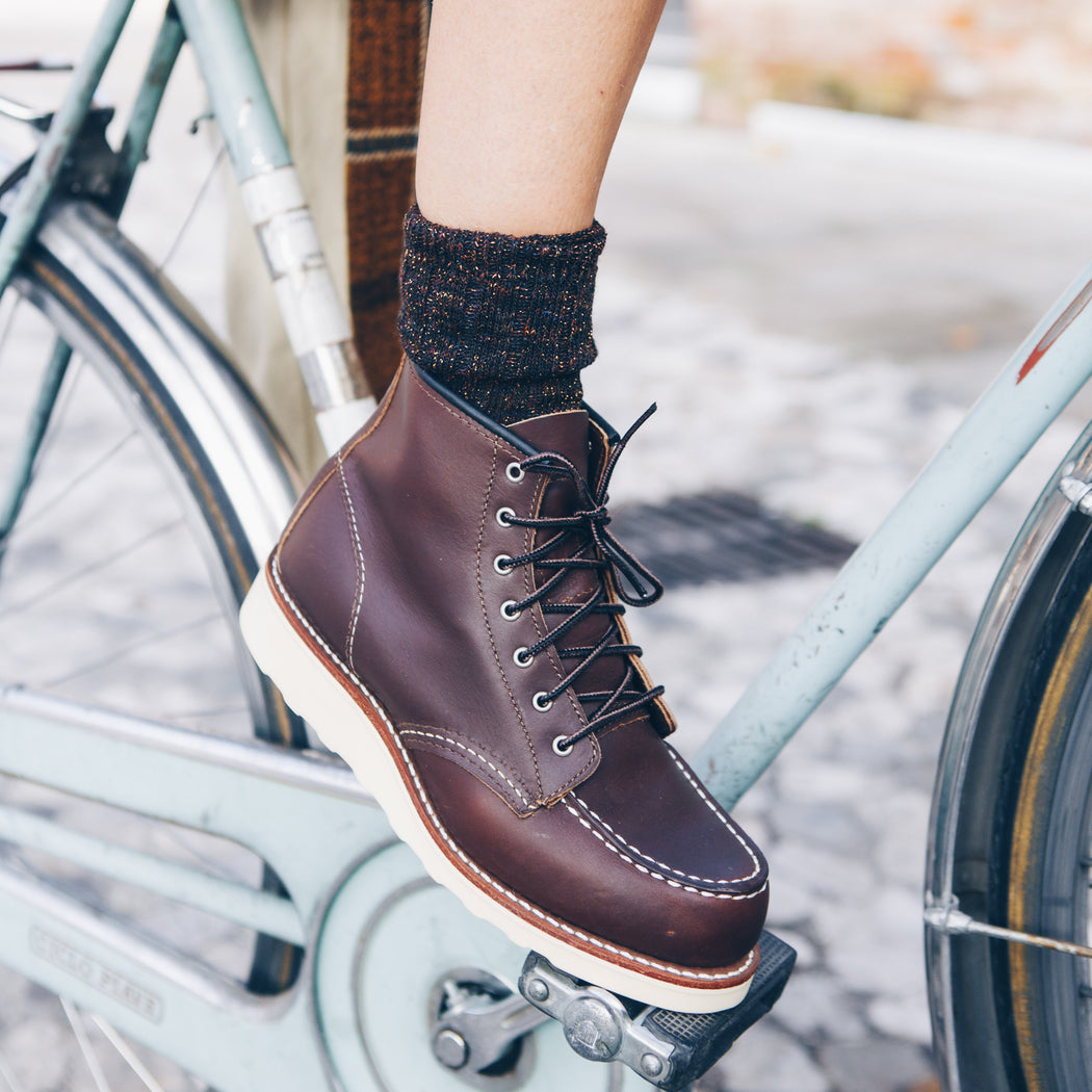 RED WING - 3371 Moc Toe - Mahogany Shoes Woman Red Wing Shoes