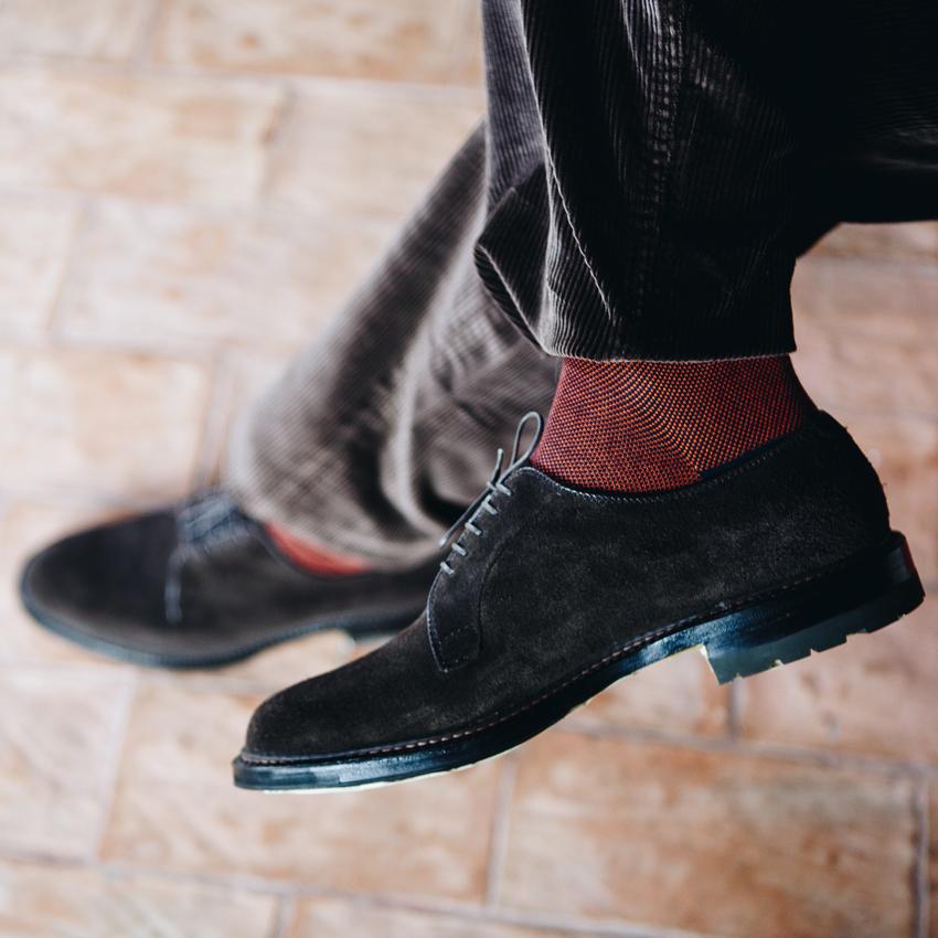 ALDEN - M5402C - Derby Camoscio Testa Moro Scarpe Uomo Alden