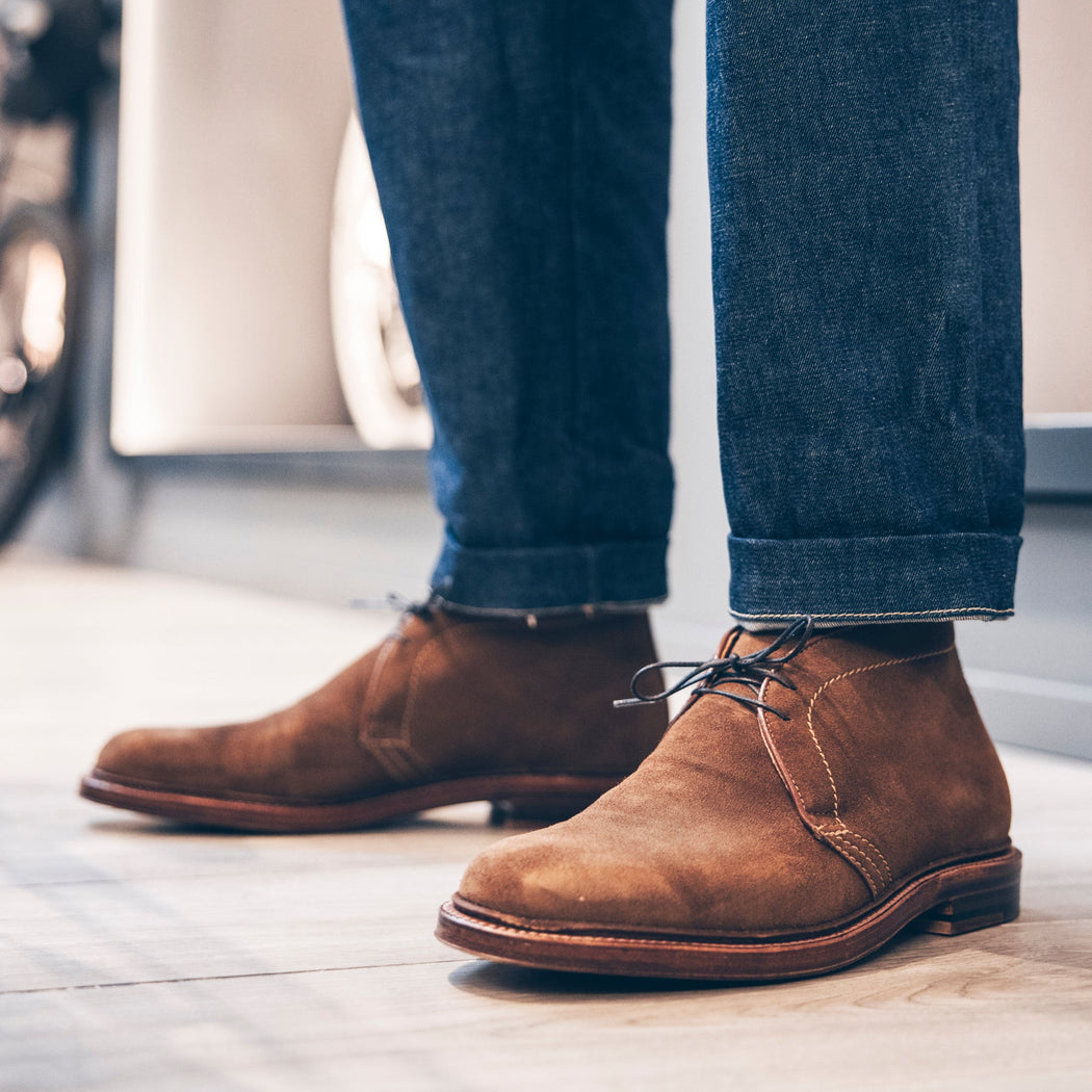 ALDEN - Ankle boot M7701 - Light brown suede Shoes Man Alden