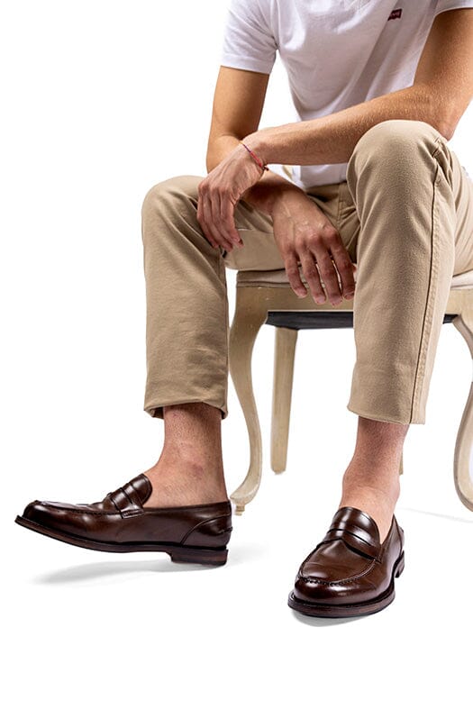 ALBERTO FASCIANI - Mocassino - 57020 - Edison - Mogano Scarpe Uomo ALBERTO FASCIANI