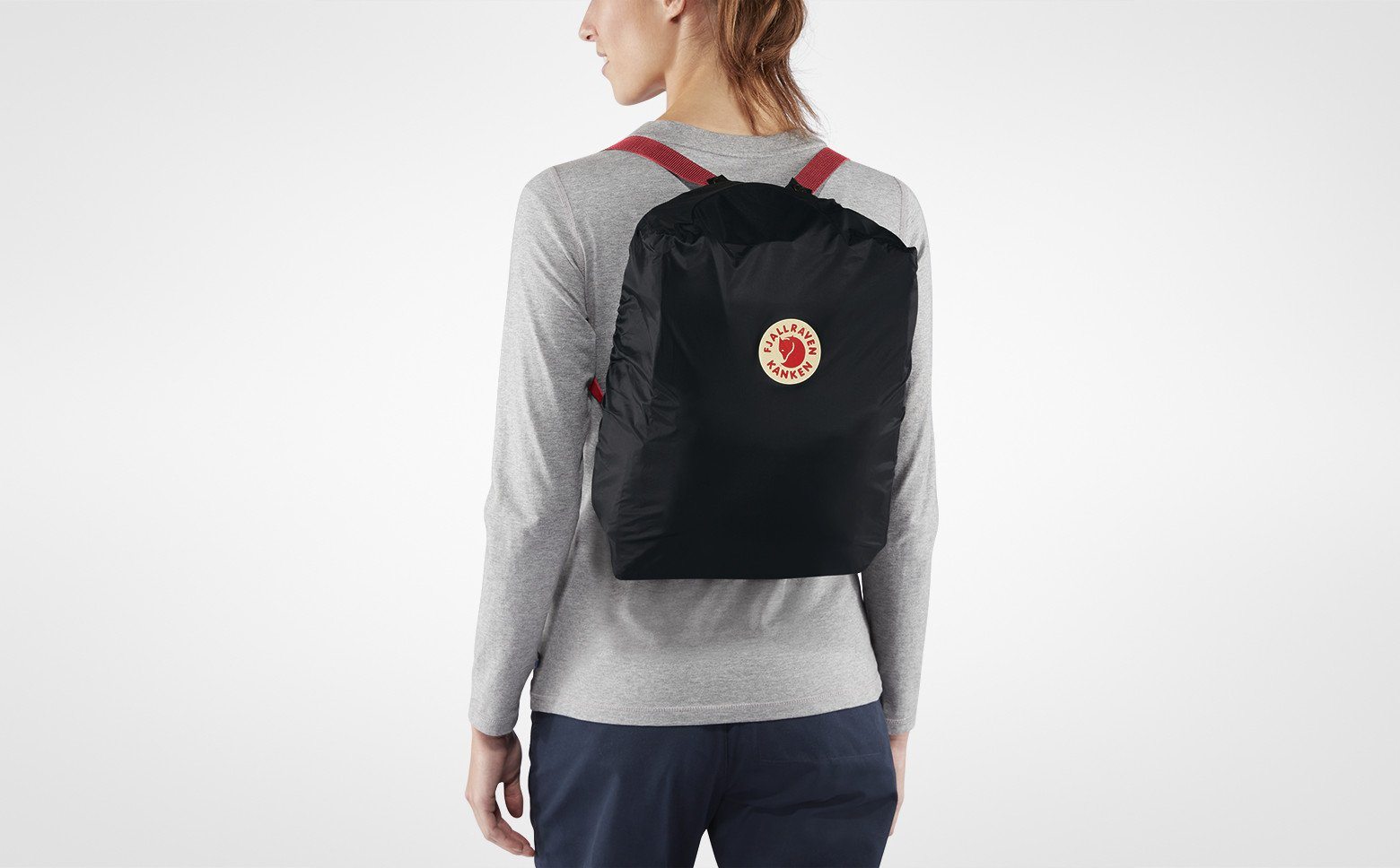 FJÄLLRÄVEN Kånken Rain Cover - Black Zaino Fjallraven 