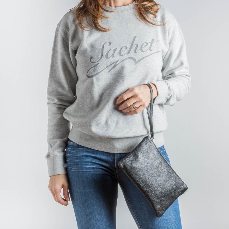 SACHET - Pochette - P1 - Vari Colori Borse SACHET NERO MARTELLATO