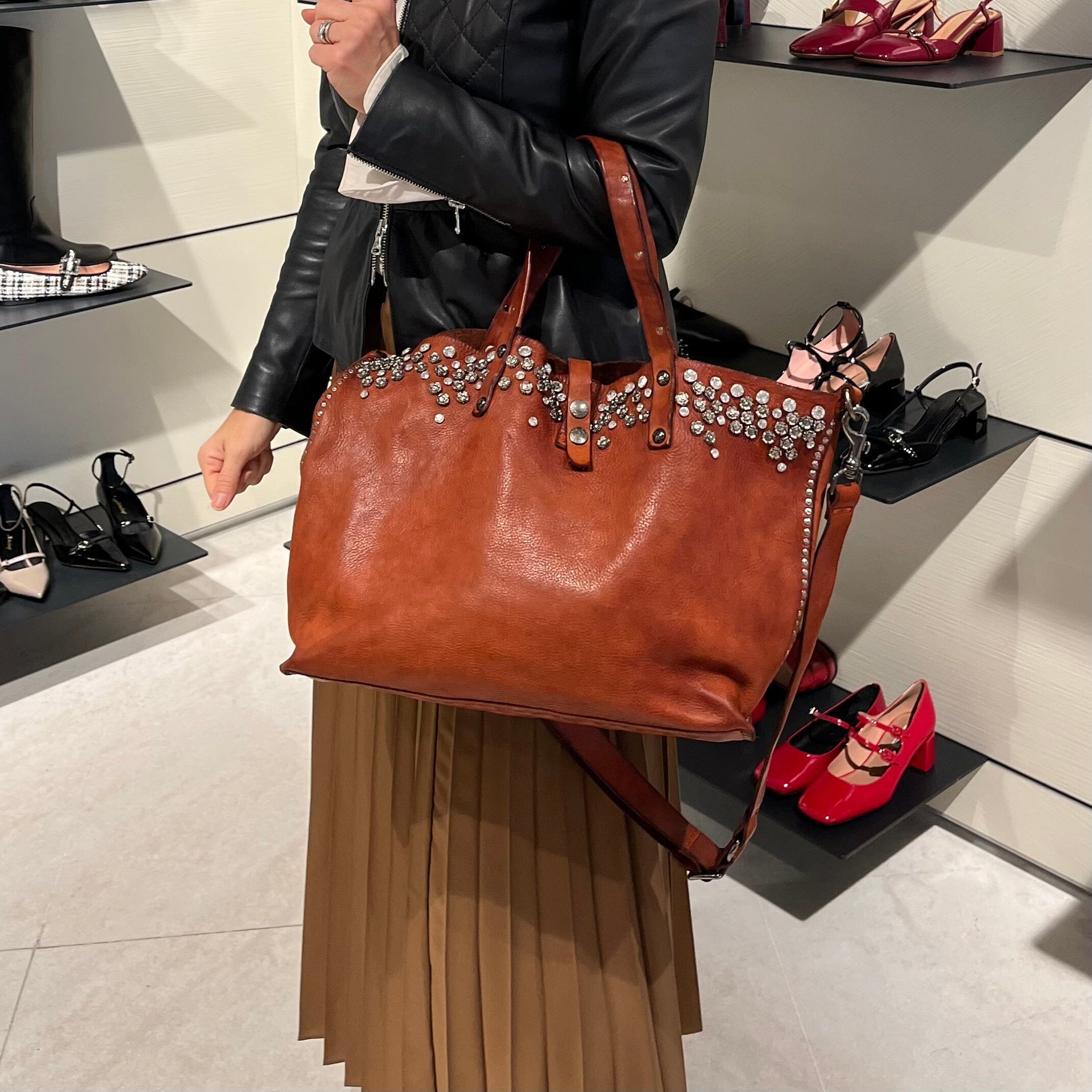 CAMPOMAGGI - Borsa a spalla - Shopping - 290 - Cognac Borse Campomaggi 