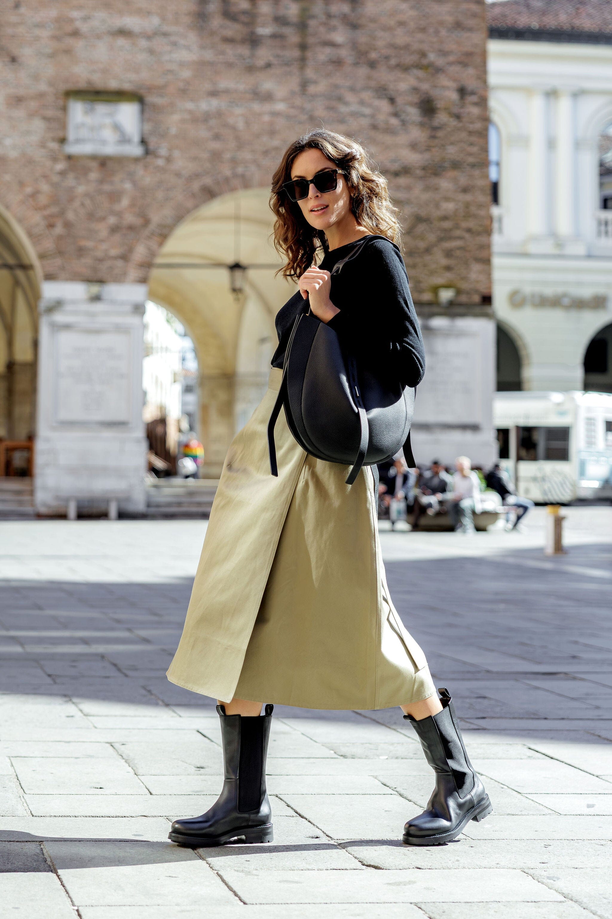 MINOBOSSI - Borsa a spalla - Liz - Nero Borse MINOBOSSI 