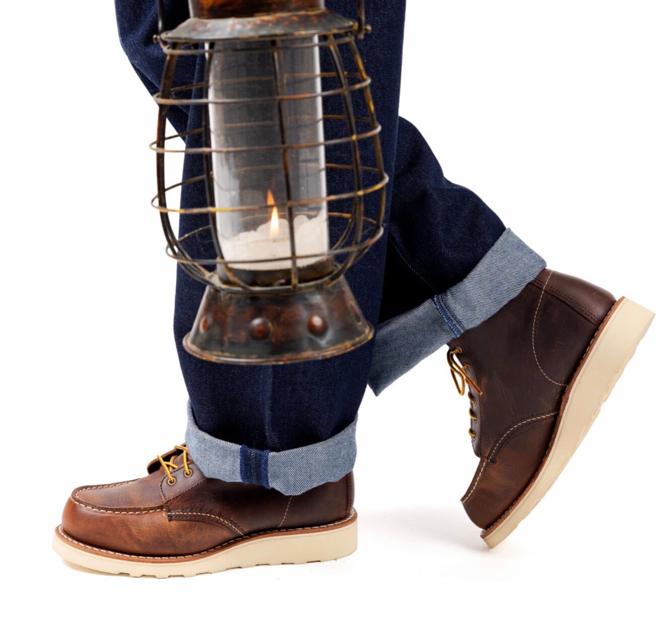 RED WING SHOES - Stivaletto 3498 - Porter Moc - Copper Rought & Tough Scarpe Donna Red Wing - Collezione Donna 