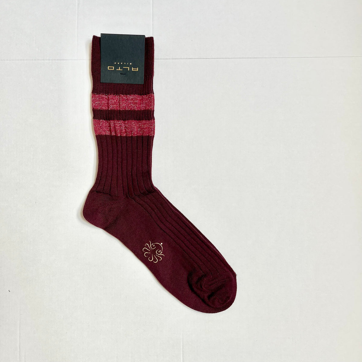 ALTO MILANO - Calzino Corto - CARAMBA - Burgundy