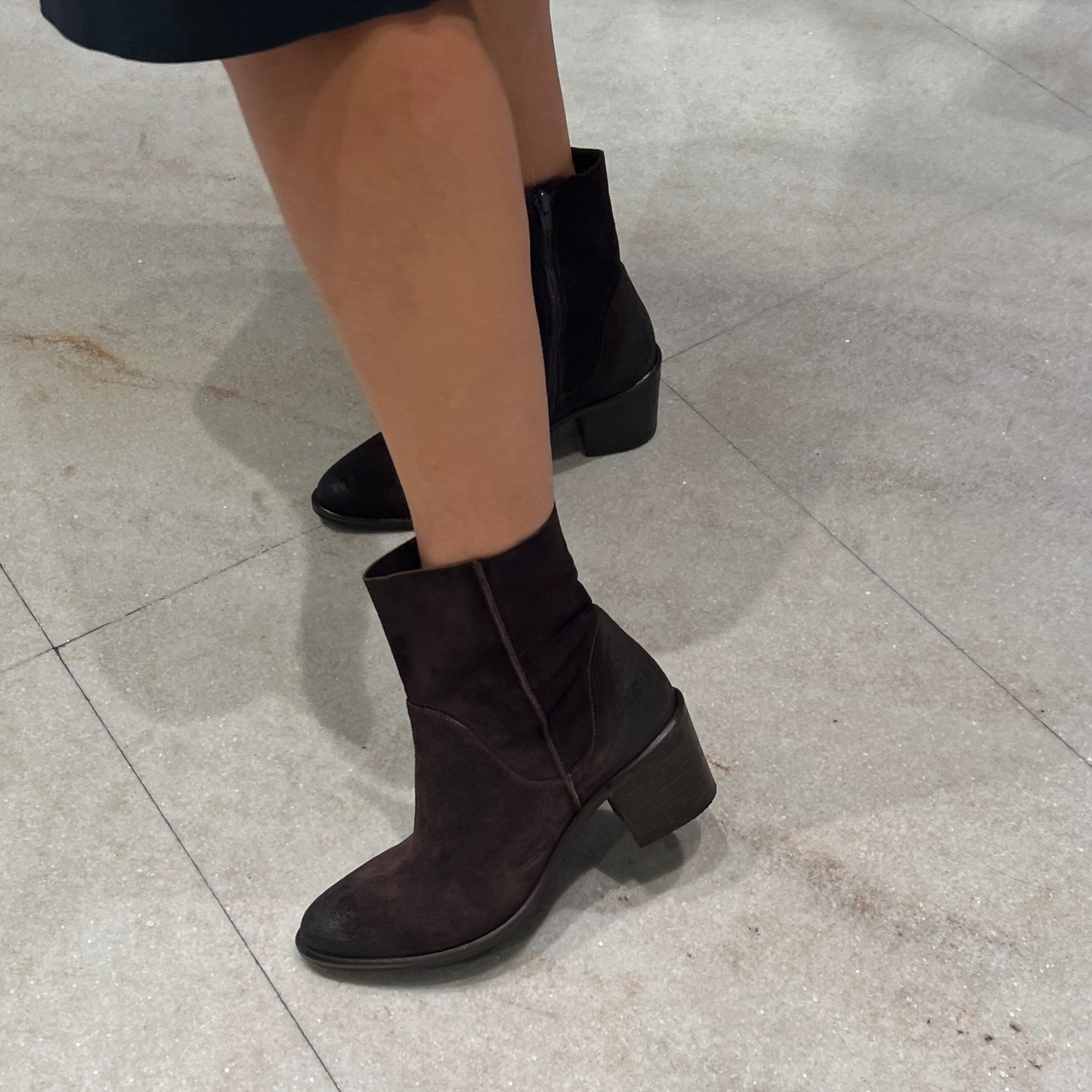 CAPPELLETTOSHOP - Stivaletto Texano 1951 - Sayo Caffè Scarpe Donna CAPPELLETTO 1948 