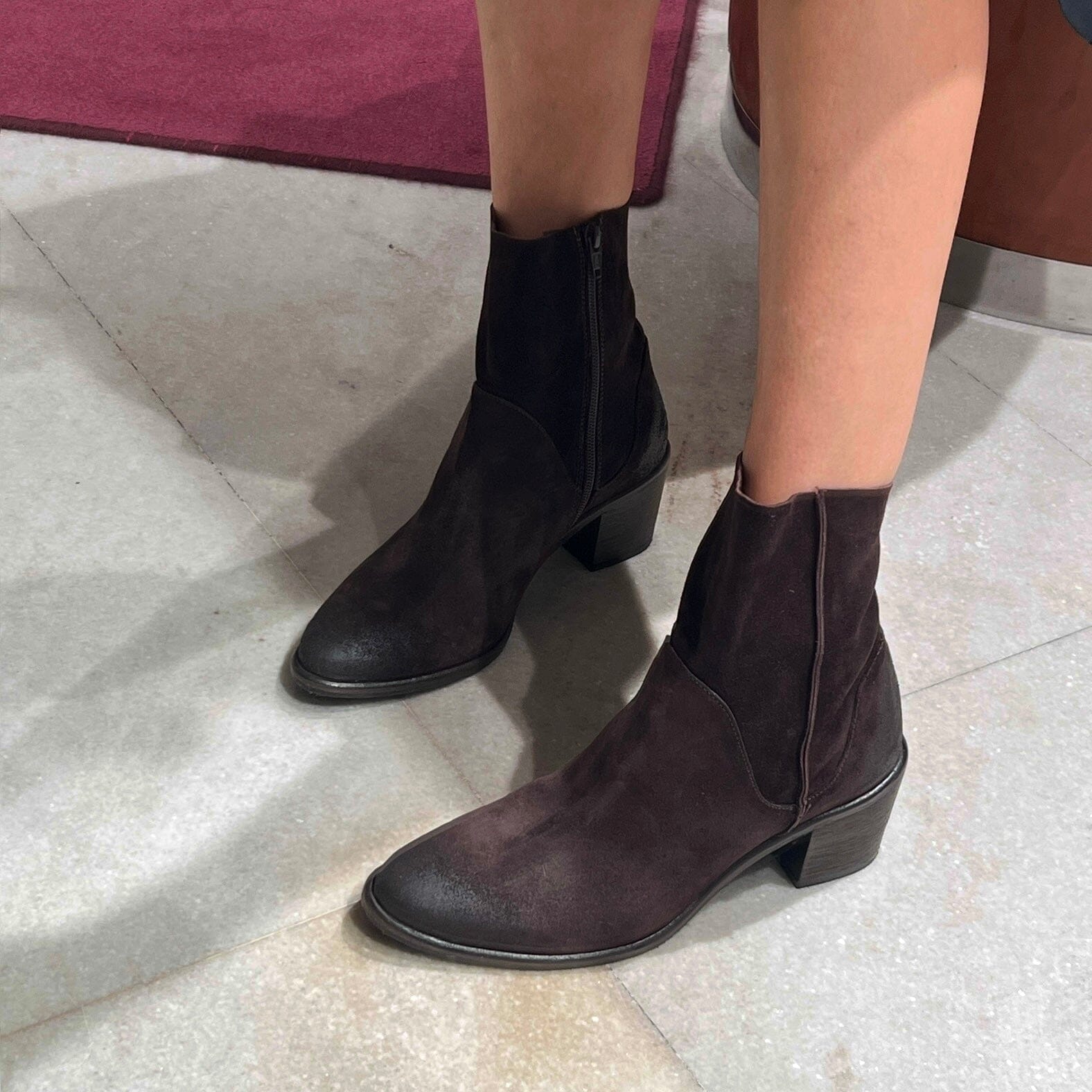 CAPPELLETTOSHOP - Stivaletto Texano 1951 - Sayo Caffè Scarpe Donna CAPPELLETTO 1948 