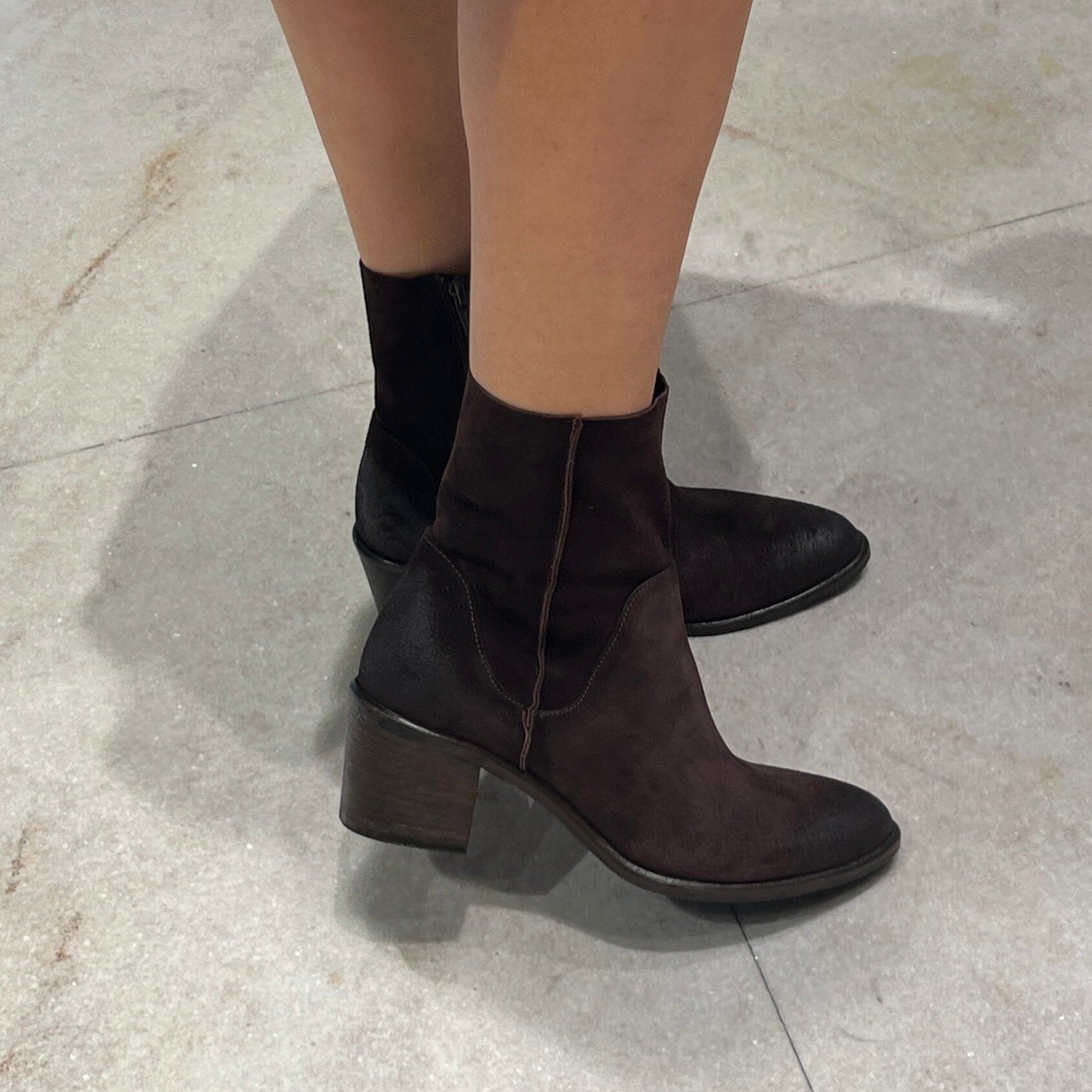 CAPPELLETTOSHOP - Stivaletto Texano 1951 - Sayo Caffè Scarpe Donna CAPPELLETTO 1948 