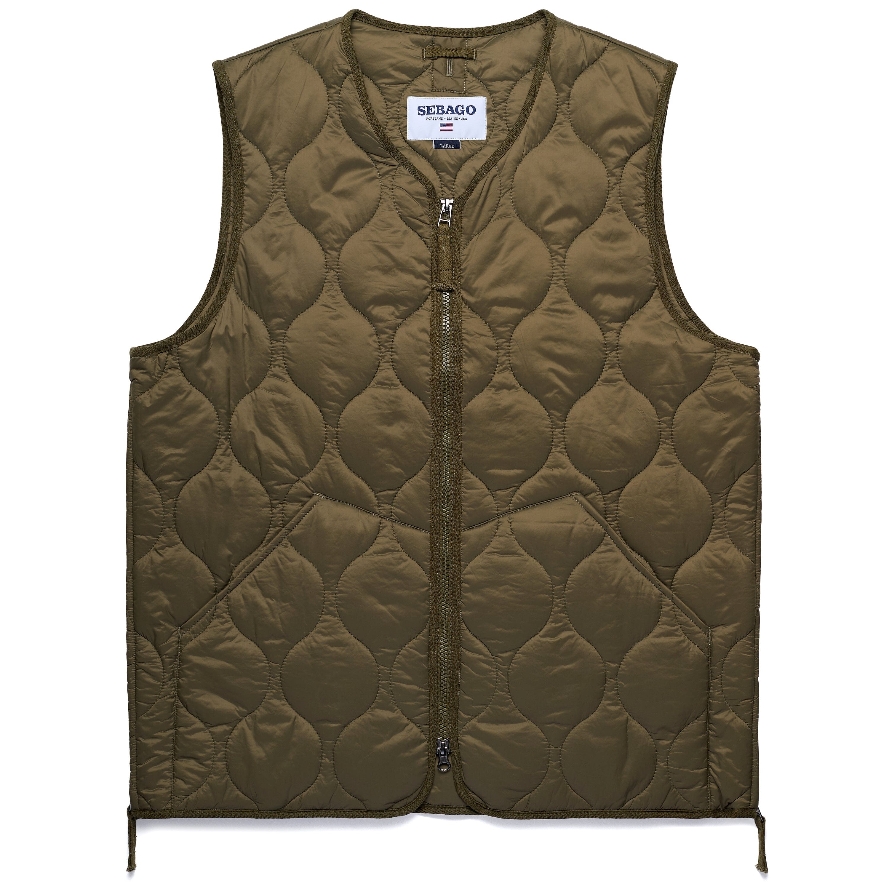 SEBAGO - 72122GW Gilet Plymouth - verde