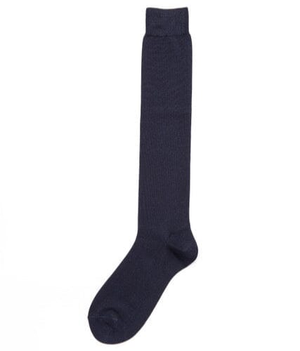 ALTO MILANO - Calzino lungo cotone filo scozia AM0212UL - col. 04 blu navy