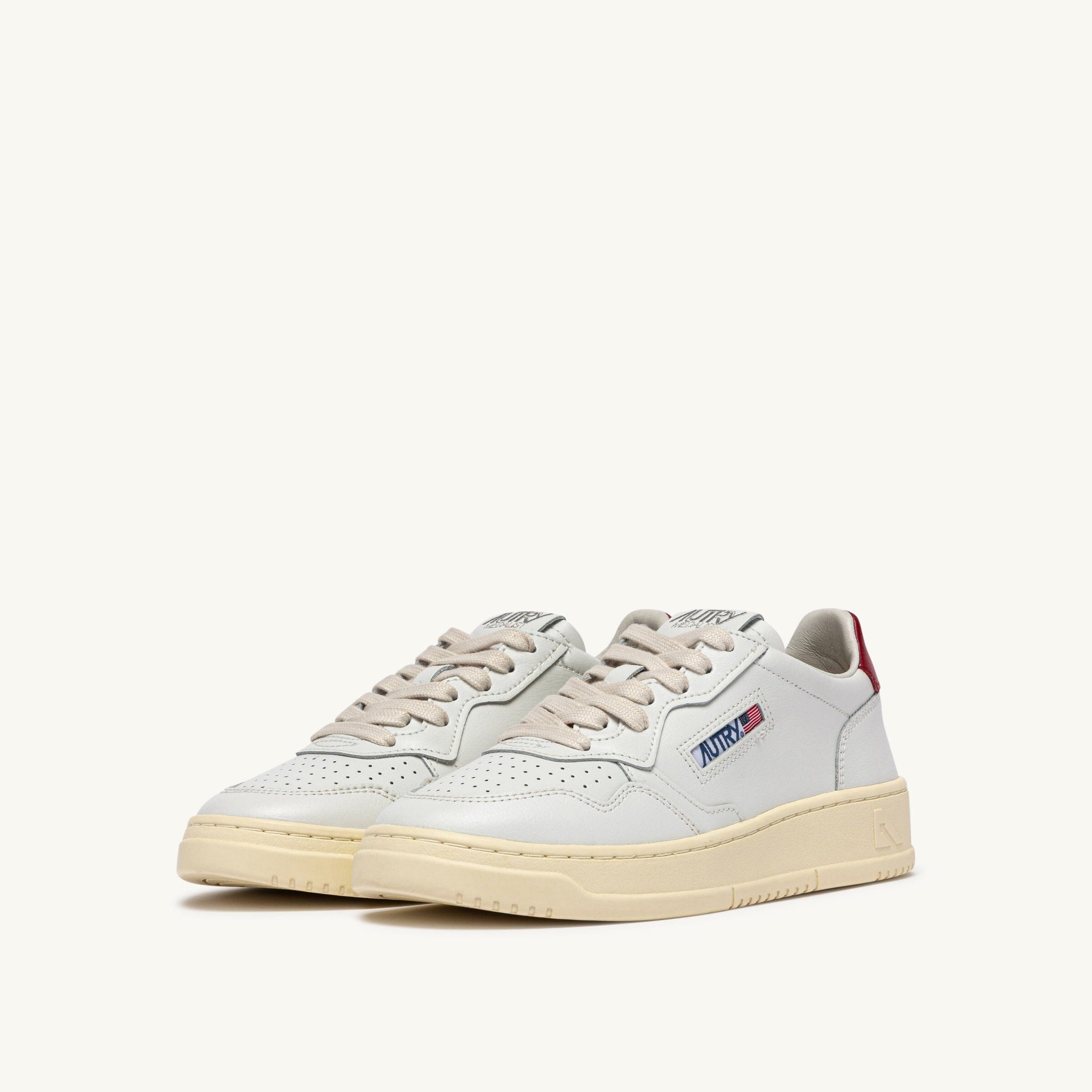 AUTRY - AULM LL33 - Sneakers MEDALIST - Bianco Rosso Scarpe Uomo AUTRY - Collezione uomo 