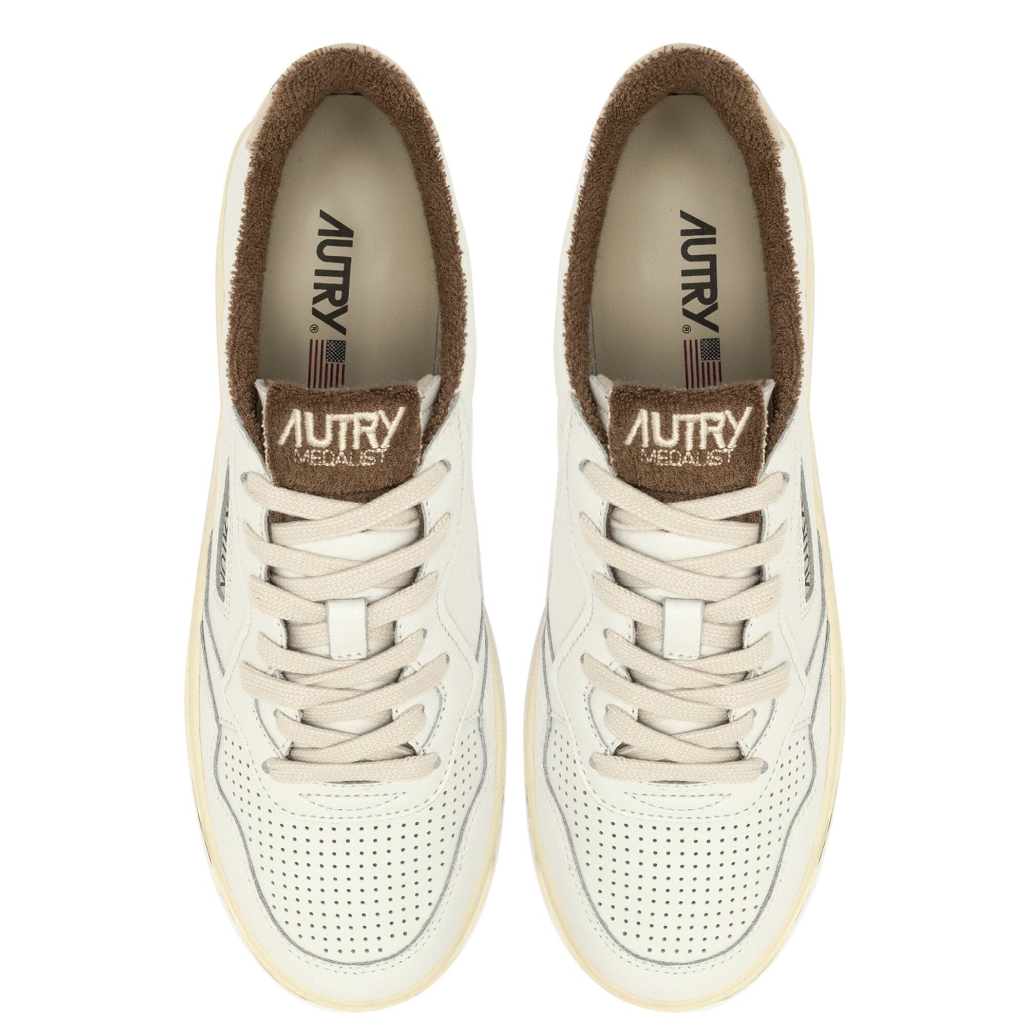 AUTRY AULM VS03 - Bianco Marrone Scarpe Uomo AUTRY - Collezione uomo 