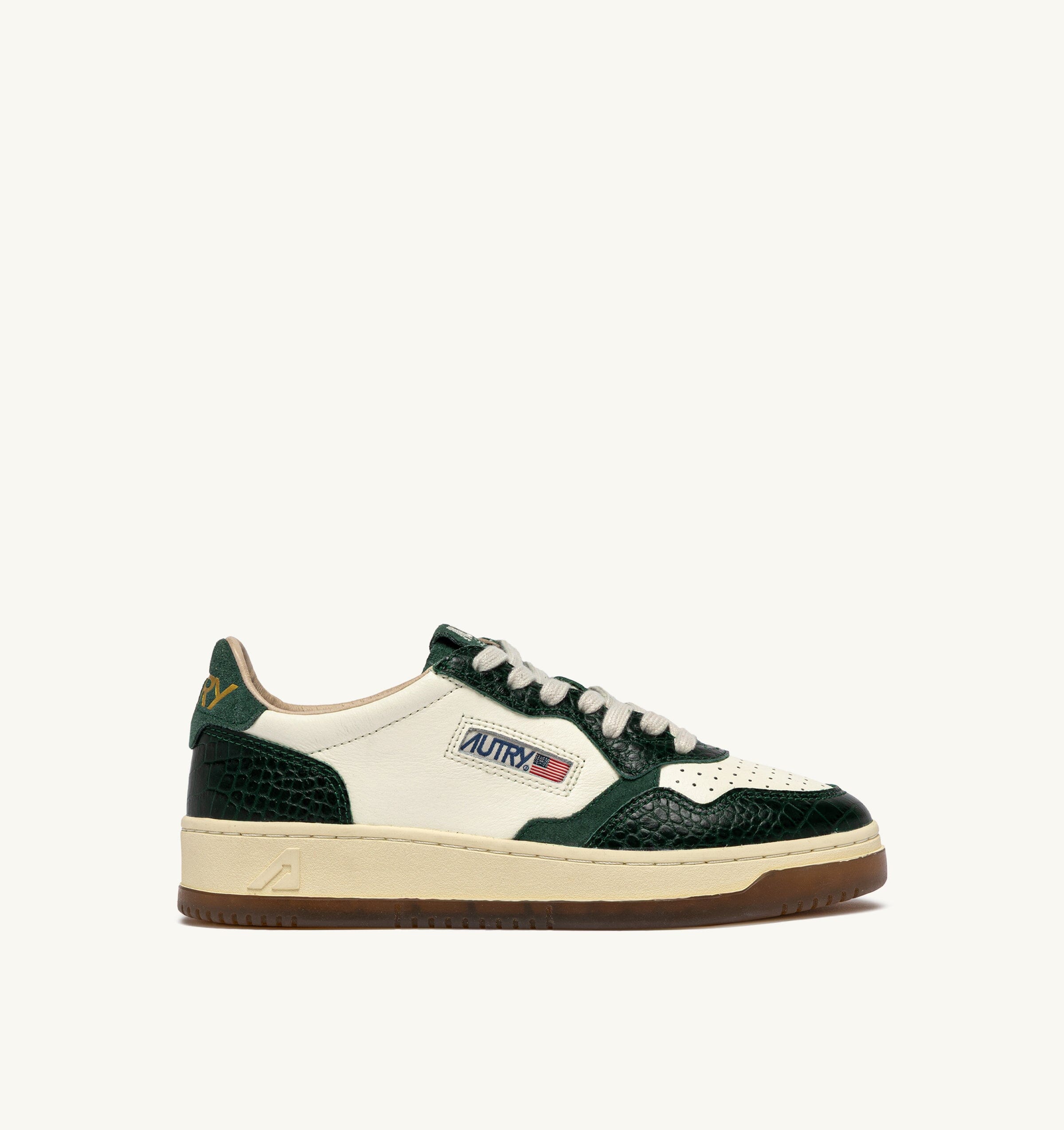 AUTRY - AULW CZ02 - Sneakers MEDALIST - Cocco Print Verde Scarpe Donna AUTRY - Collezione donna 