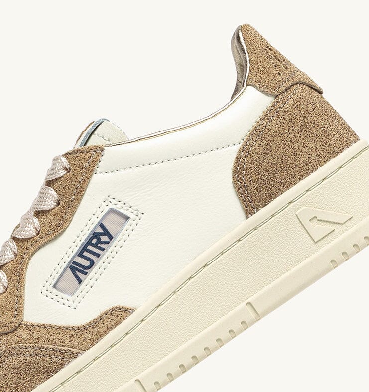 AUTRY - AULW TA03 - MEDALIST Sneakers - Ivory Glitter Gold