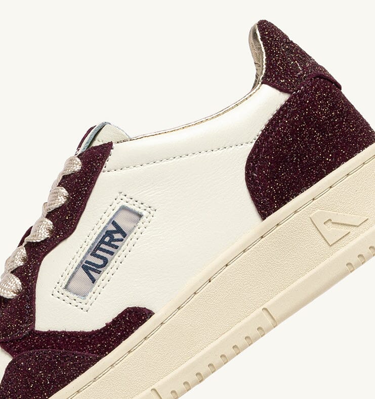 AUTRY - AULW TA05 - Sneakers MEDALIST - Rosso Bordeaux Glitter