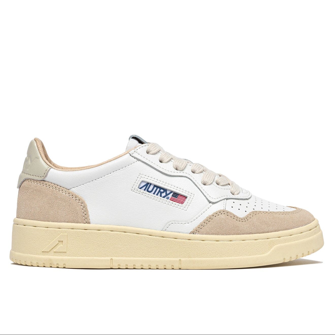 AUTRY - AULW LS14 - Sneakers MEDALIST - Bianco Tortora Scarpe Donna AUTRY - Collezione donna 