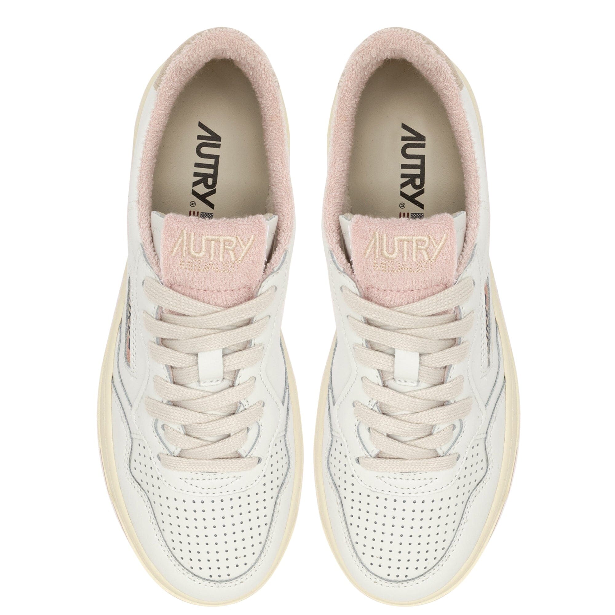 AUTRY - AULW VS07 -Sneakers LOW WOM LEAT - Bianco Rosa Scarpe Donna AUTRY - Collezione donna 
