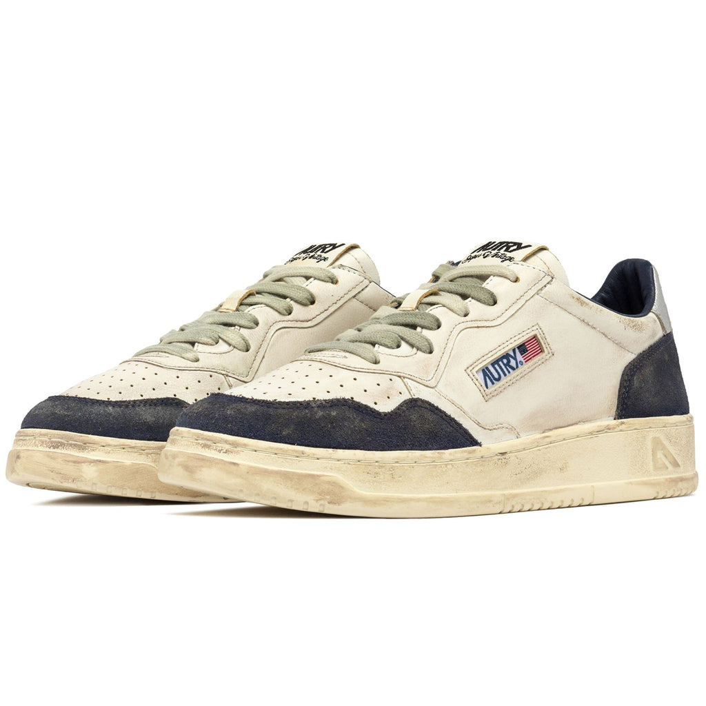 AUTRY Sneakers AVLM LS07 LOW MAN LEAT VINTAGE Blu - Main Image