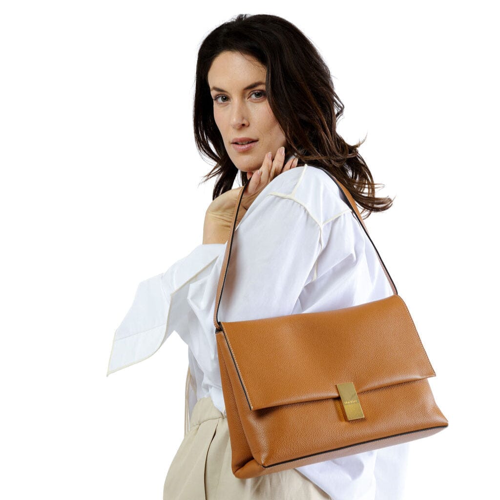 MOULIEBRE - Borsa a spalla - Olivia - Camel Bottalato Borse MOULIEBRE 