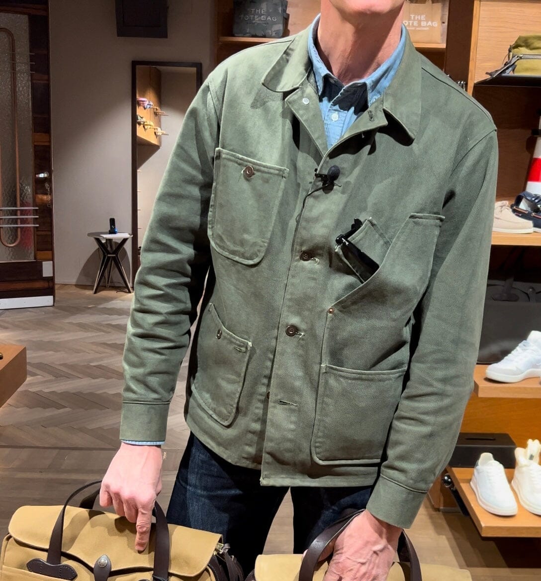 TELLASON - Coverall Jacket - Dark Green Abbigliamento Uomo TELLASON - Collezione Uomo 
