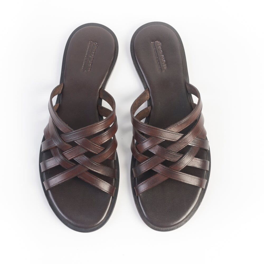 DRAGON DIFFUSION - Sandalo - 3 Cross - 5111 - Marrone