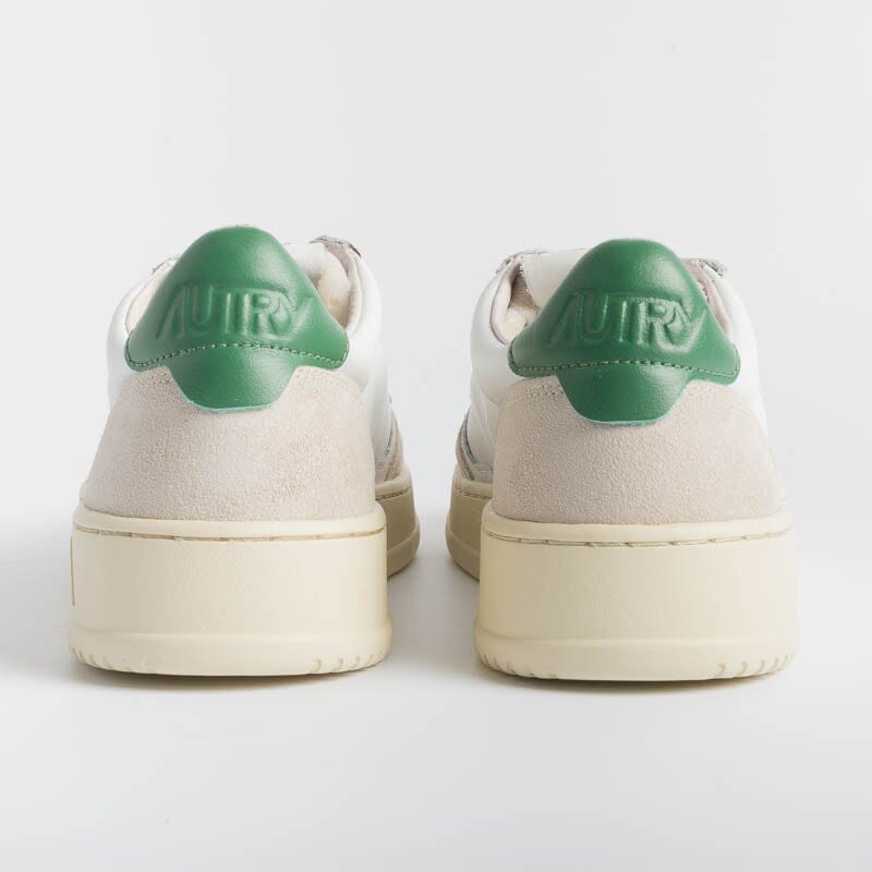 AUTRY AULW LS23 - LOW WOM LEAT/SUEDE - Bianco Verde Amazzonia Scarpe Donna AUTRY - Collezione donna 