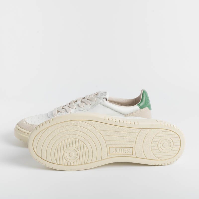 AUTRY AULW LS23 - LOW WOM LEAT/SUEDE - Bianco Verde Amazzonia Scarpe Donna AUTRY - Collezione donna 