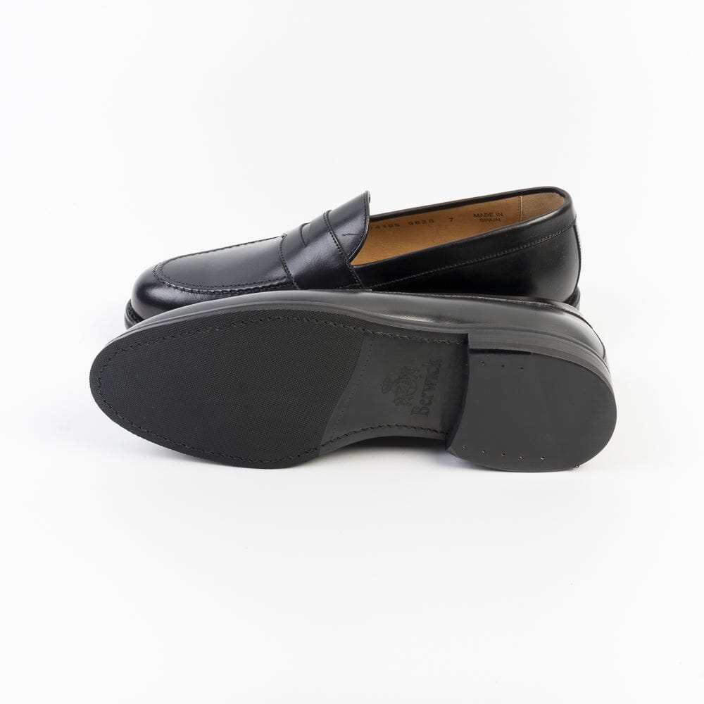 BERWICK 1707 - 9628 - Mocassino fondo Gomma - Nero Scarpe Uomo Berwick 1707 